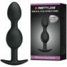 PRETTY LOVE - BOLAS ANALES SILICONA 12.5 CM NEGRO