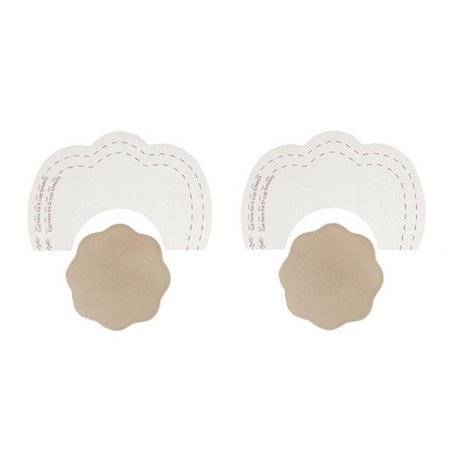 BYE-BRA - AUMENTO DE PECHO + PROTECTORES DE PEZONES COPA DE SEDA D/F
