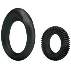 BAILE - KIT DE 2 ANILLOS DE SILICONA ANILLO DE MASCULINIDAD