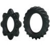 BAILE - KIT DE 2 ANILLOS DE SILICONA FLORALES