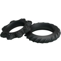 BAILE - KIT DE 2 ANILLOS DE SILICONA FLORALES