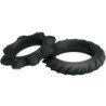 BAILE - KIT DE 2 ANILLOS DE SILICONA FLORALES