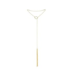 JOYERÍA - MAGNÍFICO COLLAR DE METAL CON FLECOS DORADOS