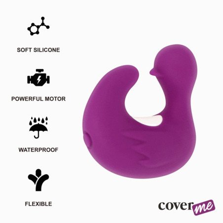 COVERME - DEDAL PATO ESTIMULADOR DE SILICONA RECARGABLE DUCKYMANIA