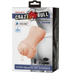 CRAZY BULL - MASTURBADOR WATER SKIN VAGINA CON BALAS VIBRADORAS