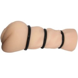 CRAZY BULL - MASTURBADOR VAGINAL CON ANILLOS