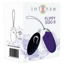 INTENSO - HUEVO VIBRADOR FLIPPY II CON CONTROL REMOTO MORADO