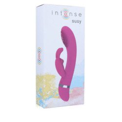 INTENSO - VIBRADOR OSCILANTE SUSY DE SILICONA ROSA CONEJO