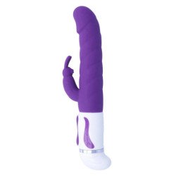 VIBRADOR ROTATOR INTENSO DE SILICONA LILA