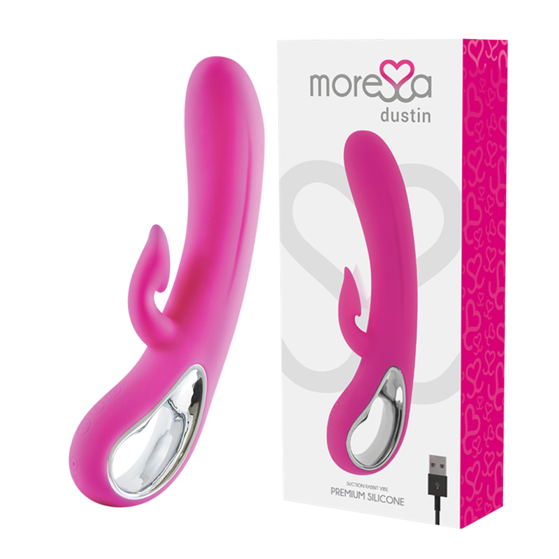 MORESSA - DUSTIN SUCCIÓN CLITORAL Y POTENTE VIBRACIÓN SILICONA PREMIUM RECARGABLE