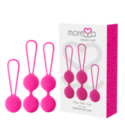 MORESSA - SET OSIAN PREMIUM SILICONA ROSA (Osian Uno - 51 g | Osian Dos - 101 g | Osian Tres - 85 g)