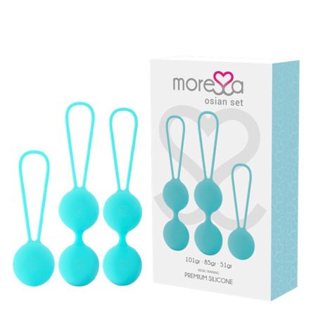 MORESSA - CONJUNTO OSIAN PREMIUM DE SILICONA TURQUESA