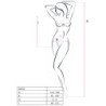 PASSION - WOMAN BS035 BODYSTOCKING ROJO TALLA UNICA