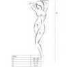 PASSION - WOMAN BS016 BODYSTOCKING NEGRO TALLA UNICA