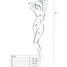 PASSION - WOMAN BS020 BODYSTOCKING BLANCO TALLA UNICA