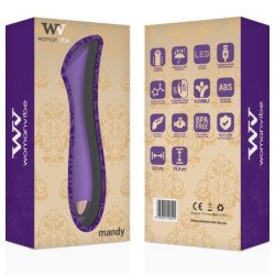 WOMANVIBE - VIBRADOR RECARGABLE DE SILICONA MANDY "K" POINT