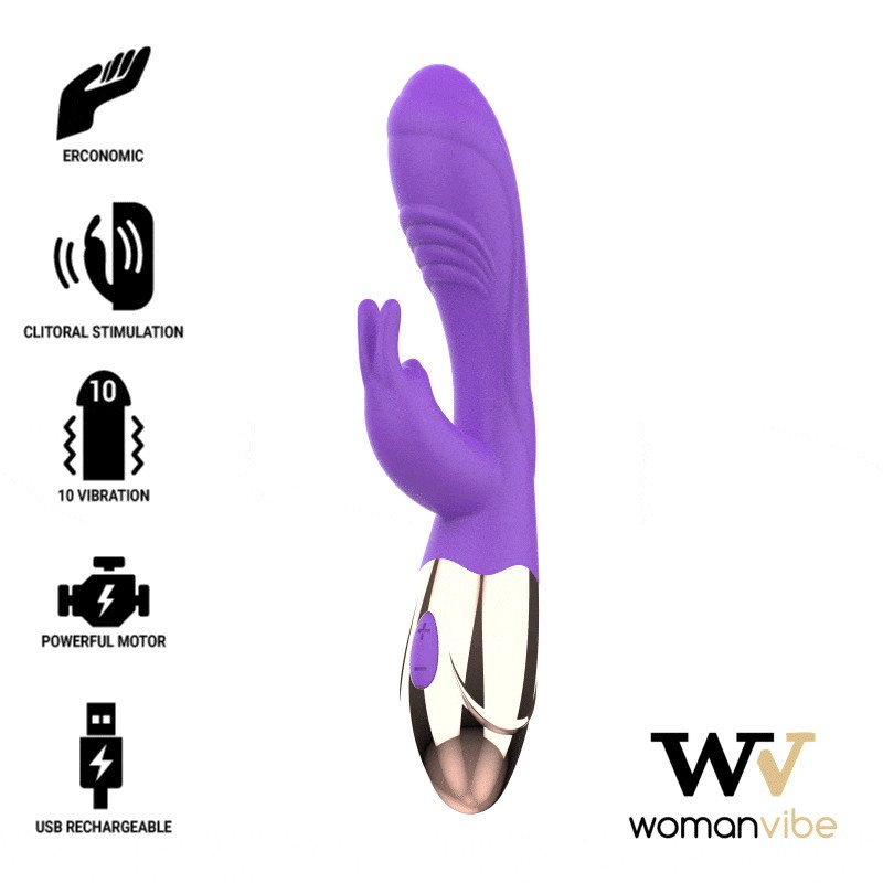 WOMANVIBE - VIBRADOR RECARGABLE DE SILICONA VIORA