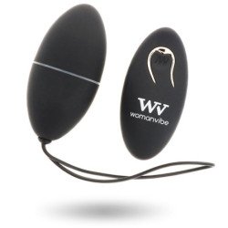 WOMANVIBE - CONTROL REMOTO PARA HUEVO ALSAN DE SILICONA NEGRA