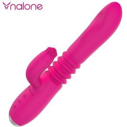 NALONE - VIBRADOR DE ARRIBA Y ABAJO Y CONEJO CON ROTACIÓN