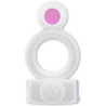 AMOR CASUAL - ANILLO VIBRADOR DOBLE PLACER TRANSPARENTE