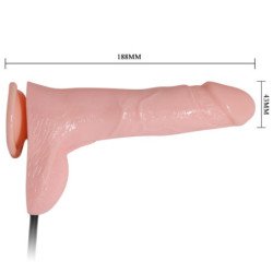 BAILE - DILDO REALISTA INFLABLE II CON VENTOSA DE 15 CM