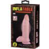 BAILE - DILDO REALISTA INFLABLE II CON VENTOSA DE 15 CM