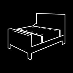 SUMISIÓN FETICHE - JUEGO DE SUJETADORES DE CAMA DE LUJO CON FORRO DE NOPRENE