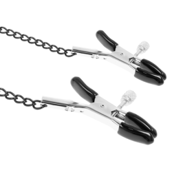 SUMISIÓN FETICHE - ANILLO DE AMORDAZAMIENTO CON PINZAS PARA PEZONES