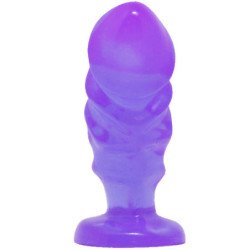 BAILE - TAPÓN ANAL UNISEX CON VENTOSA LILA
