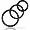 JUGUETES PARA ADICTOS - JUEGO DE ANILLOS PARA PENE NEGRO