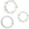 SIETE CREACIONES - CONJUNTO DE TRES ANILLOS TRANSPARENTES PARA EL PENE