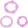 SIETE CREACIONES - CONJUNTO DE TRES ANILLOS PARA PENE COLOR LILA