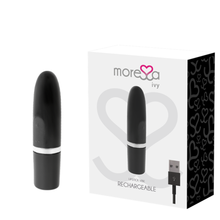 MORESSA - VIBRADOR ESTIMULADOR IVY NEGRO DE VIAJE