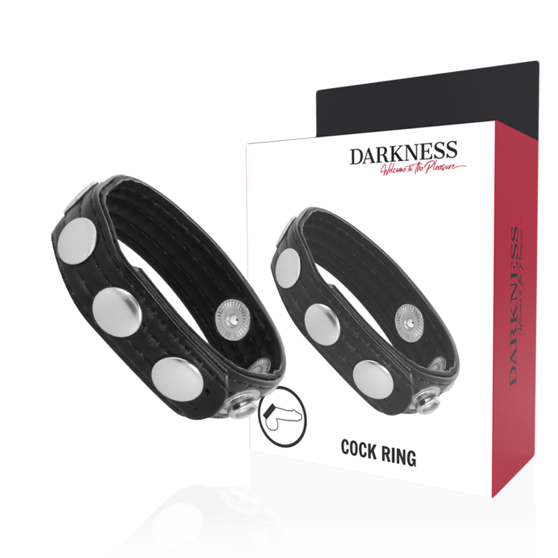 OSCURIDAD - ANILLO DE ERECCIÓN DE CUERO