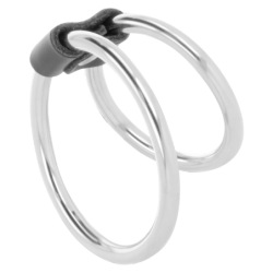 OSCURIDAD - ANILLO DOBLE DE METAL PARA EL PENE