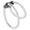 OSCURIDAD - ANILLO DOBLE DE METAL PARA EL PENE