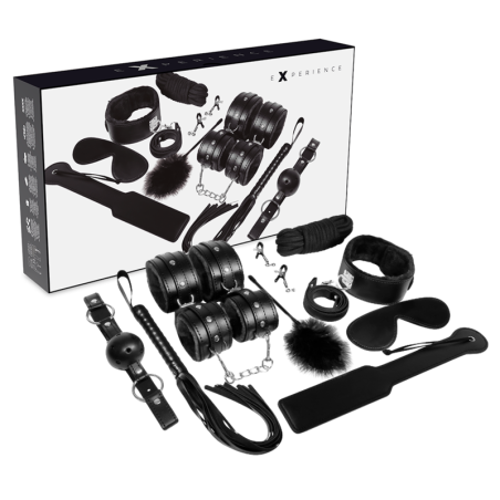 EXPERIENCIA - KIT DE FETICHE BDSM SERIE NEGRA