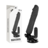 BASECOCK - VIBRADOR REALISTICO CONTROL REMOTO NEGRO 20 CM -O- 4 CM
