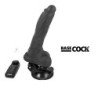 BASECOCK - VIBRADOR REALISTICO CONTROL REMOTO NEGRO CON TESTICULOS 20 CM -O- 4 CM