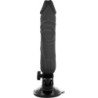 BASECOCK - VIBRADOR REALISTA CON CONTROL REMOTO NEGRO 20 CM -O- 4 CM