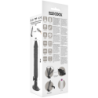 BASECOCK - VIBRADOR REALISTA CON CONTROL REMOTO NEGRO 20 CM -O- 4 CM