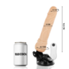 BASECOCK - VIBRADOR REALISTA CON CONTROL REMOTO COLOR CARNE 19,5 CM -O- 4 CM