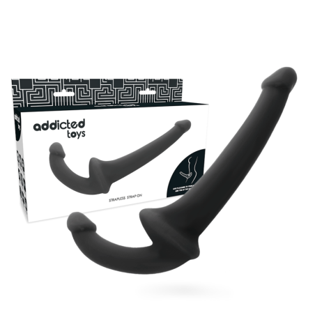 JUGUETES ADICTOS - DILDO CON ARN SIN SUJECIÓN NEGRO