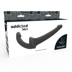 JUGUETES ADICTOS - DILDO CON ARN SIN SUJECIÓN NEGRO