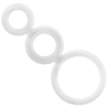 JUGUETES PARA ADICTOS - JUEGO DE ANILLOS TRANSPARENTES PARA EL PENE