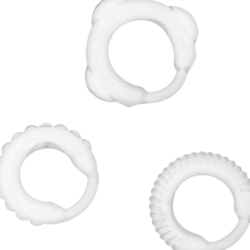 JUGUETES PARA ADICTOS - JUEGO DE ANILLOS C TRANSPARENTES