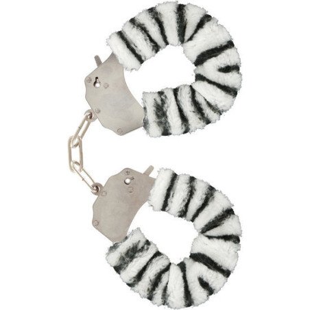 TOYJOY - ESPOSAS DE PELUCHE DIVERTIDAS PARA BONDAGE CEBRA