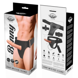 ATRACCIÓN CON ARNÉS - RNES BENNY HUECO CON VIBRADOR 15 CM -O- 4,5 CM
