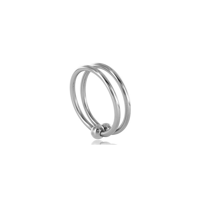 METAL DURO - ANILLO DE DOBLE CRISTAL DE 32 MM