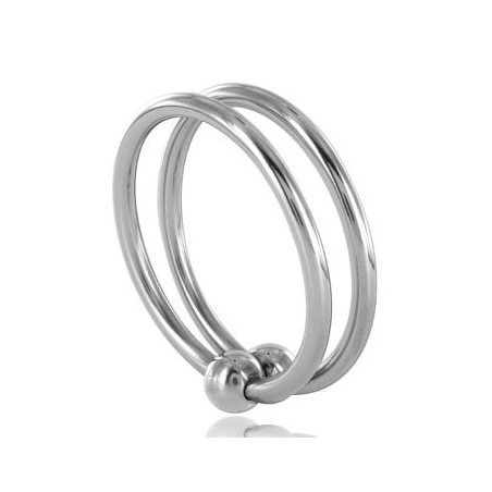 METAL DURO - ANILLO DE DOBLE CRISTAL DE 32 MM